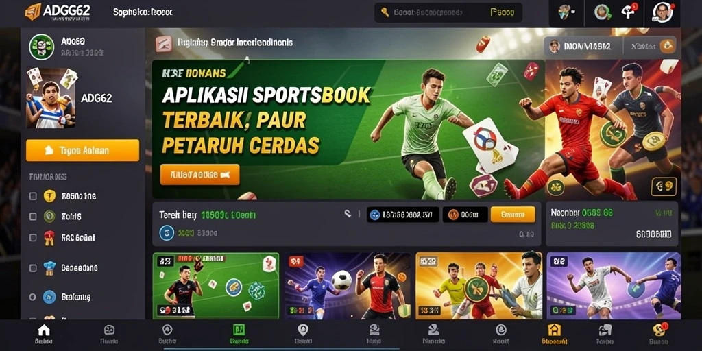 Tampilan gameplay Sportsbook ADG62 yang menarik dan interaktif.