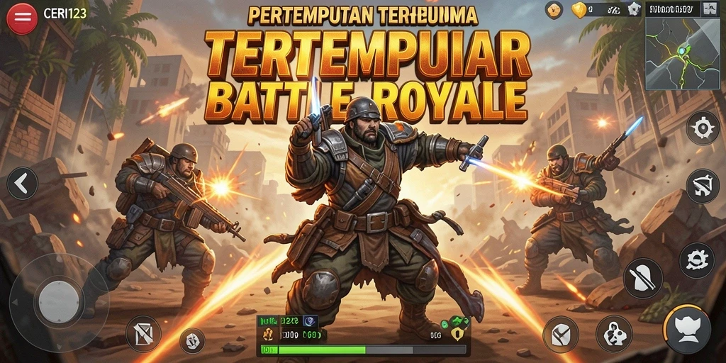 Tampilan gameplay yang intens dan mendebarkan dari CERI123.