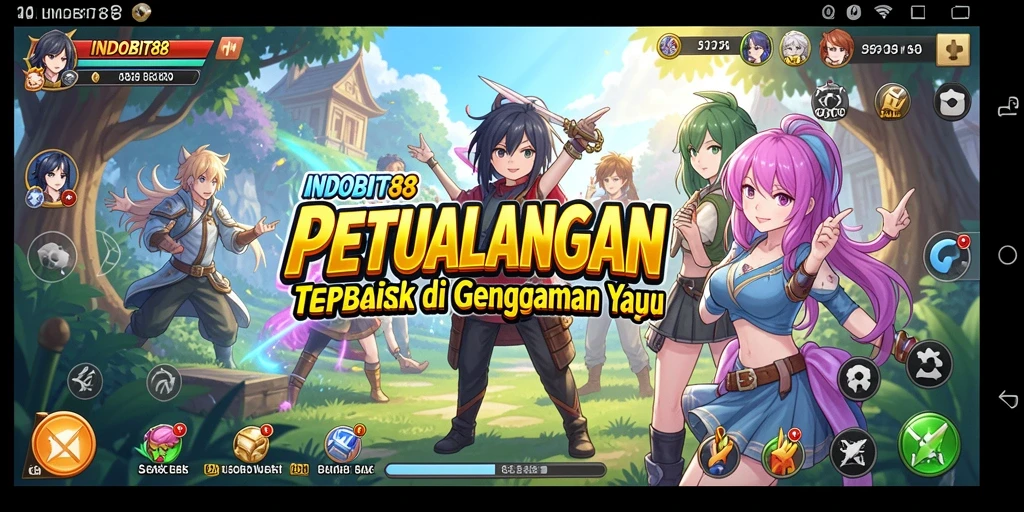 Tangkapan layar gameplay INDOBIT88 yang menunjukkan aksi seru karakter Anime.
