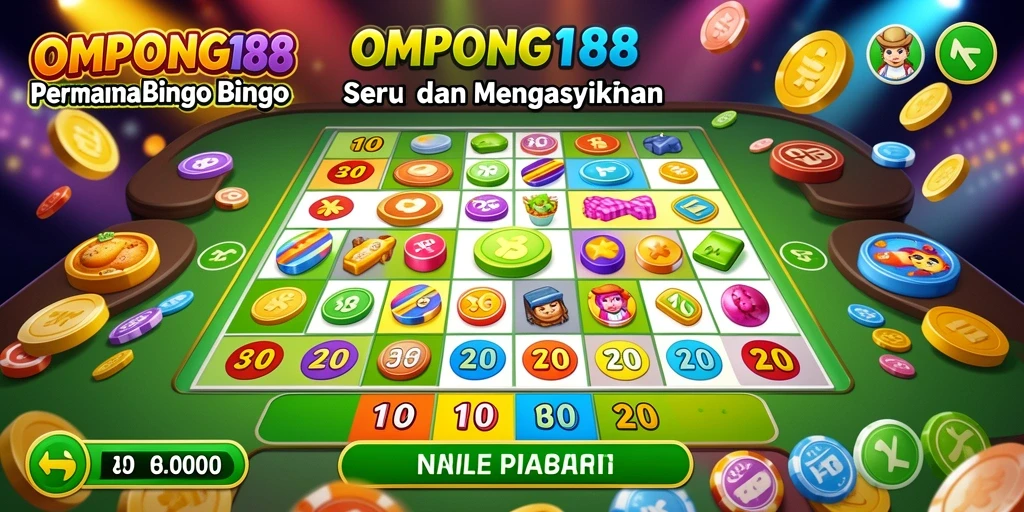 Screenshot gameplay OMPONG188 dengan suasana Bingo yang meriah.