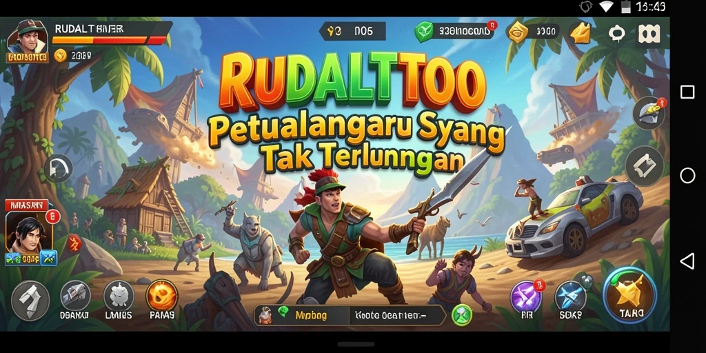 Screenshot utama RUDALTOTO menampilkan aksi seru dalam petualangan penuh tantangan.
