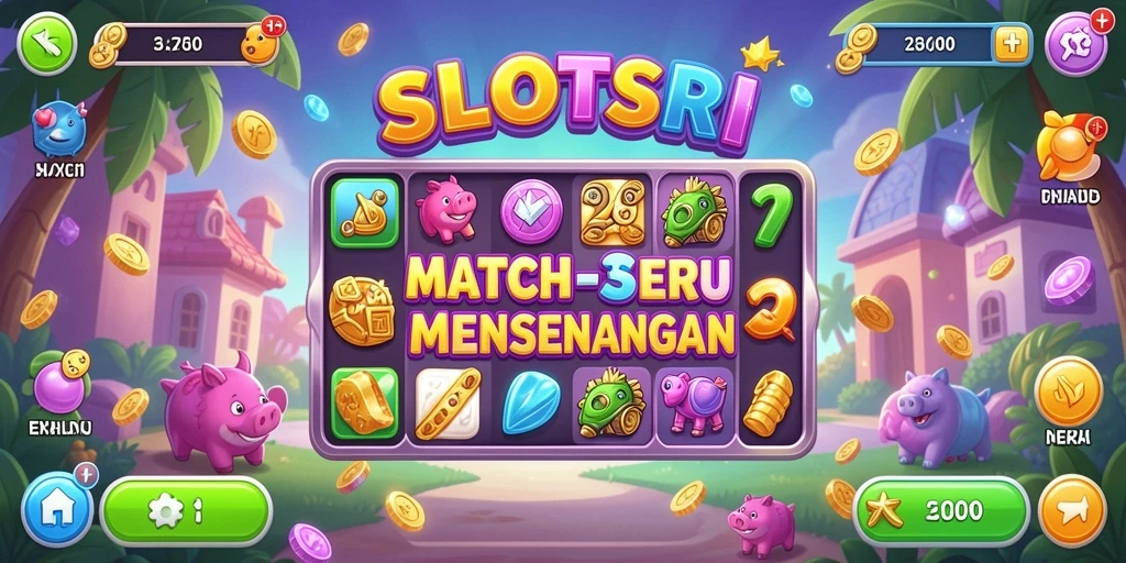 Menampilkan gameplay seru dalam SLOTSRI yang penuh warna dan tantangan.
