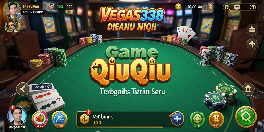 Tampilan menarik dari gameplay QiuQiu di VEGAS338.